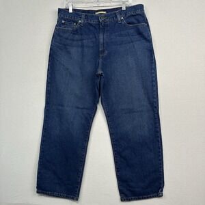 L.L. Bean Natural Fit Jeans Men's 36x29 Blue Denim Straight Casual